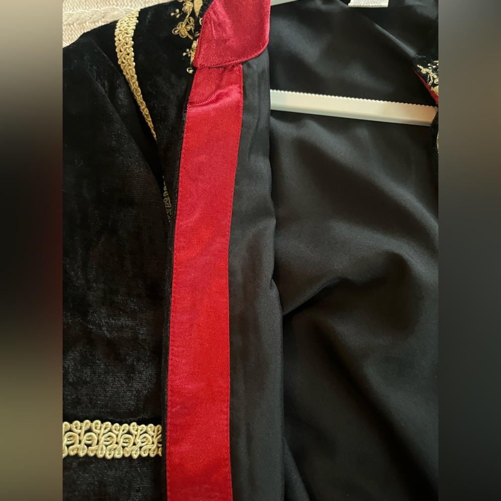 Soft surroundings Elegant Black and Gold Women's Jacket Size Small Runs Large - Picture 3 of 16